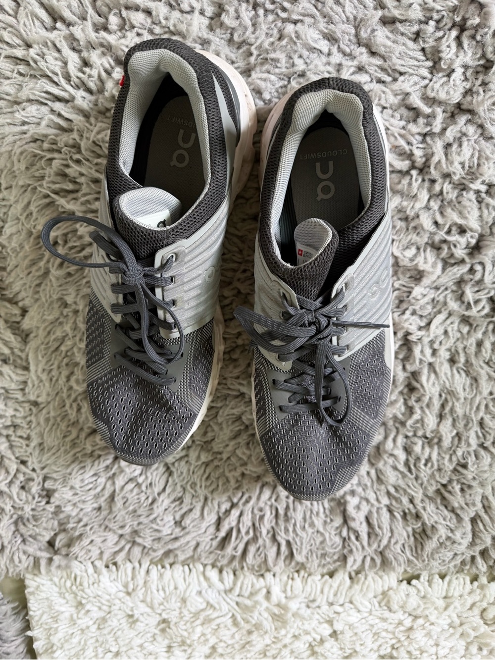 On Running Men's Grey Athletic Shoes